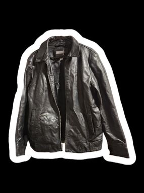 Banana Republic Men's Black Leather Jacket